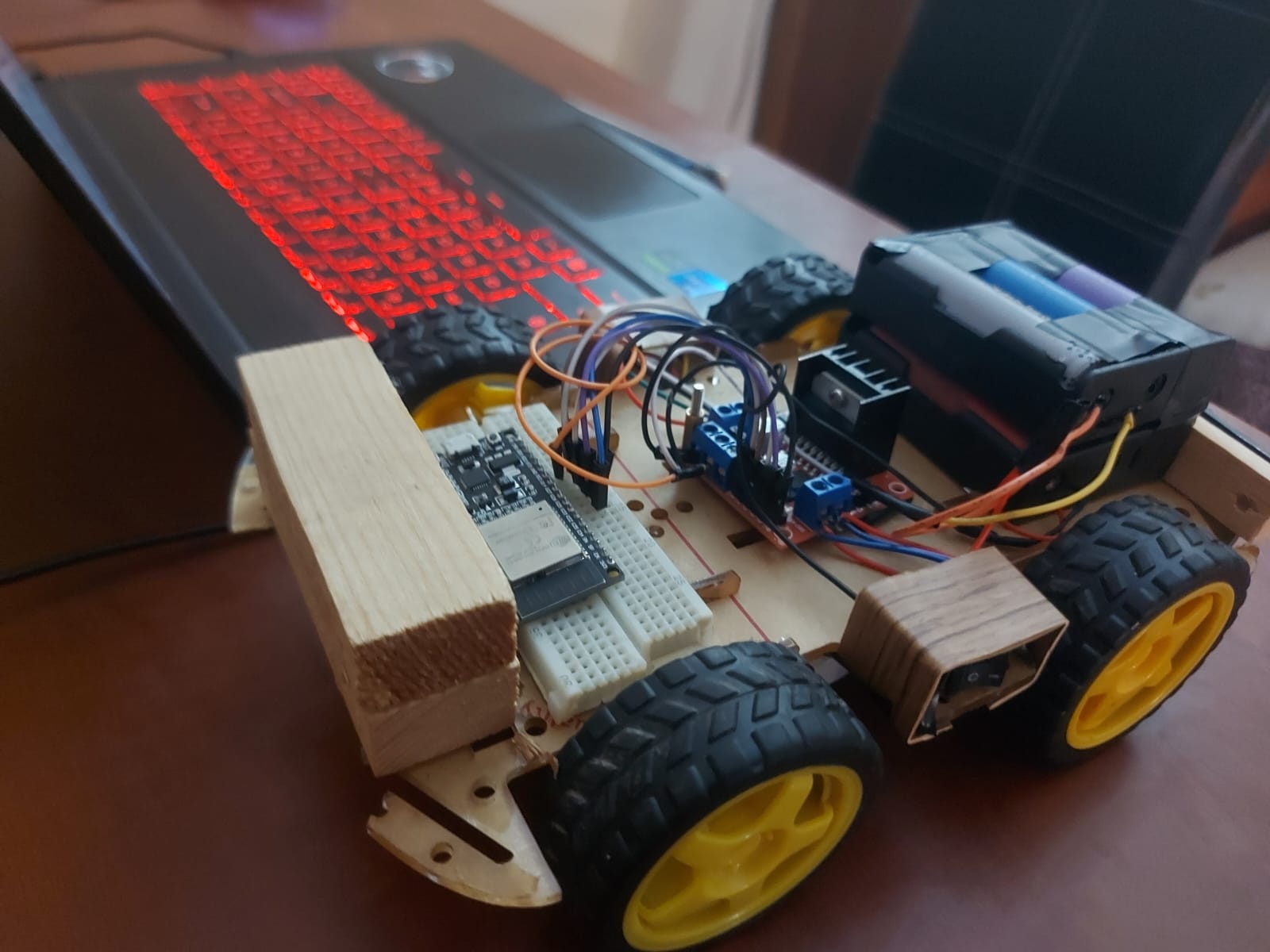 SumoBot ESP32 Remote-Controlled Robot - OB ProtoWorks